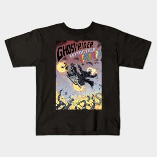 Ghost Rider Motorcycle Superhero Kids T-Shirt